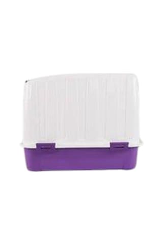 Pribor Hz-335 Kedi Köpek Evcil Hayvan Tuvaleti Büyük Boy Beyaz Eflatun