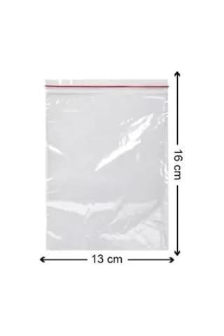 Tropic 3 Paket Kilitli Naylon Torba 13x16 Kilitli Poşet 600lü