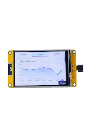 8.89cm Esp32 Geliştirme Tahtası, 2.8/3.2/3.5/4 İnç Lcd Lvgl Akıllı Ekran Tft Modülü İle Dokunmatik Wroom