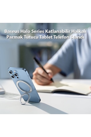 Novahub Halo Serisi Katlanabilir Halkalı Parmak Tutucu, Tablet Tel İçin