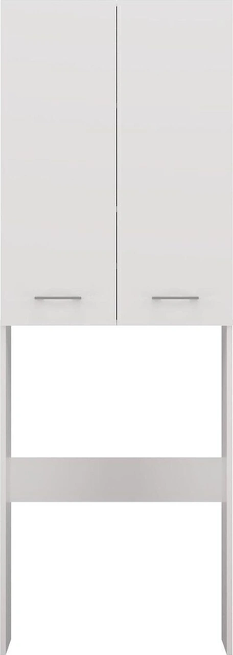 Ruken Banyo Dolabı-çok Amaçlı-çamaşır Makinesi Dolabı Beyaz