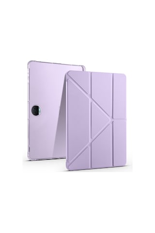 Honor Pad 9 Kılıf Mkst Tri Folding Kalem Bölmeli Standlı Kılıf - Mavi Tablet Kılıfı