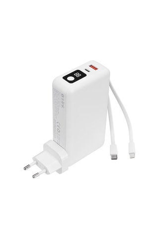 S-Link G225 20000 mAh 5 W Lightning + Type-C Kablolu Powerbank Beyaz