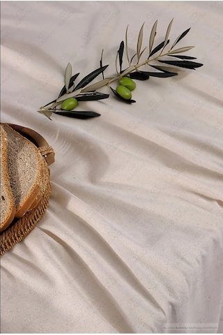 Pamuklu Organik Ham Keten Masa Örtüsü, Lüks Tasarım, Şık Görünüm