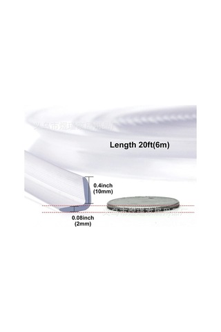 Moveevo Çocuk Güvenliği Şeffaf Yumuşak Kenar Koruyucu Bant - 6 Metre, Çift Taraflı Bantlı, Kokusuz, Stokta Var Diğer