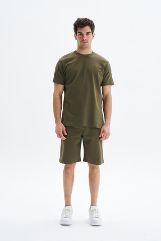 AR-MA Arma Erkek Regular Fit Basic Süprem % 100 Pamuk Yandan Ve Arka Cepli Şort Y29344279402 Haki