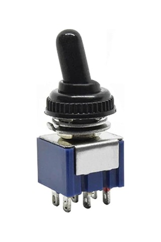 Alkatronik Mts-203 Mini Toggle Çift Anahtar 3a 250v On/off/on 6 Pin 3 Pozisyon