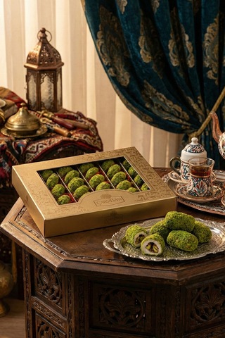 Antep Rüyası Fıstıklı Mantı Lokum 600 Gram