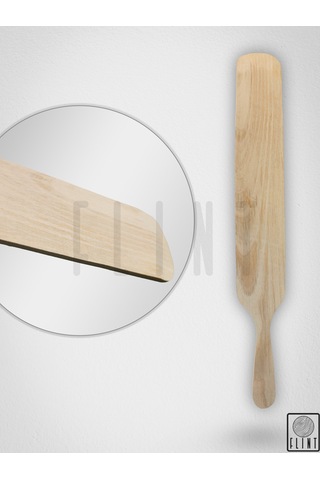 Gürgen Ağacı El Yapımı Tahta Ahşap Servis Spatula Çevirgeç 45 Cm