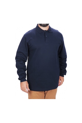 3 İplik Sweetshirt Polo Yaka