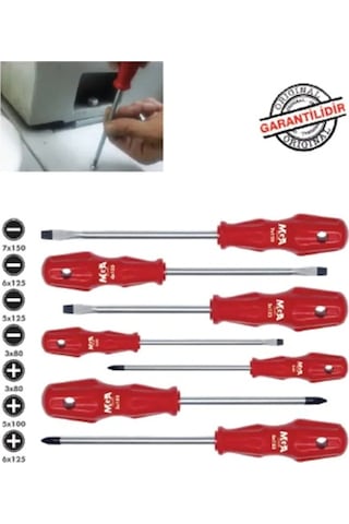 Mega Tornavida Seti 7 Parça Karışık