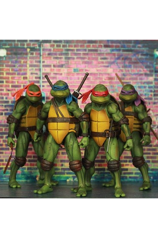 Neevoyu Neca Tmnt 1990 Filmi Versiyonu 18cm Hareketli Figür - Koleksiyonluk Heykel, Masaüstü/yatak Odası Dekorasyonu