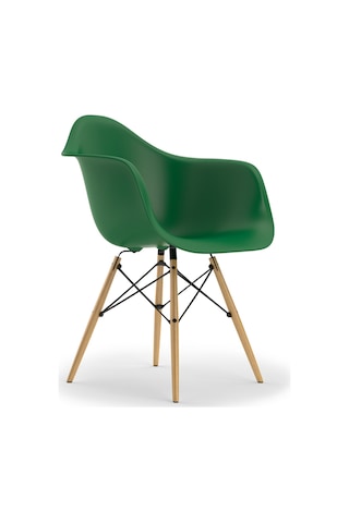 Eames Plastik Koltuk Re Daw, Vitra, Charles & Ray Eames, Geri Dönüştürülmüş Malzeme Yeşil