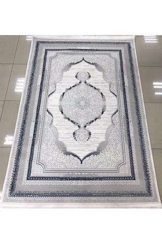 Liparis Halı Toscana 314gm Serisi Triko Akrilik Salon Oturma Yatak Odası Halısı Gri - Mavi