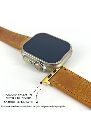 Dxl El Yapımı Hakiki Deri Kutulu Apple Uyumlu Watch Kordon 42mm 44mm 45mm 49mm Watch Ultra Kayış