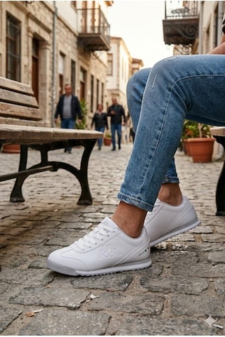 Kappa Kp-2072 Samana Rahat Orijinal Ürün Erkek Spor Sneaker Ayakkabı Beyaz