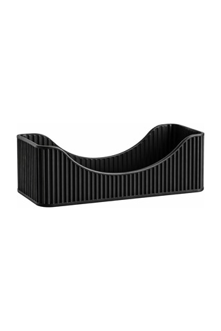Şık Siyah Kartvizitlik 3d Baskı Masaüstü Kartvizit Tutucu Organizer Ofis & Masa Düzenleyici