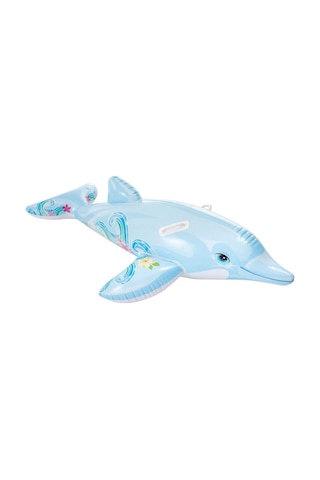 İntex Açık Gri Renkli Yunus Balığı Şişme Çocuk Binici Çok Renkli
