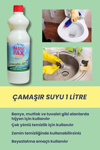 Çamaşır Suyu 1lt Tekli