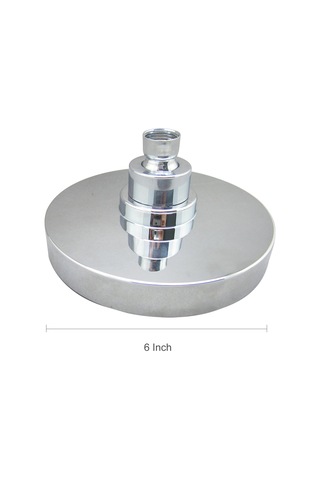 Wezone 6 İnç Dairesel Led Duş Başlığı - Su Akışı İle Çalışır, 3 Renk Sıcaklık Algılama, Yüksek Basınçlı, Anti-tıkanıklık, Abs Malzeme, G1/2 İç Vida Bağlantı Borusu Hariç Diğer