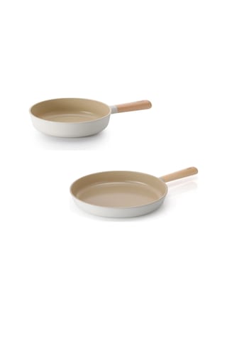 0128 Neof126w/neof128 Fıka Alumınyum 2lı Set 26cm Wok Tava-28cm Dokum Tava