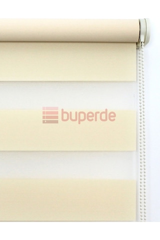 Buperde Krem Eko Zebra Stor Perde