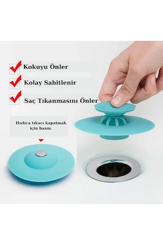 Silikon Malzeme Banyo Mutfak Gider Evye Lavabo İçine Çöp Tıpası Kaydırmaz Süzgeç Çeşitleri M Standart