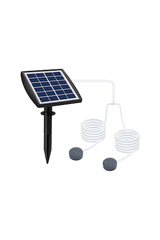 Xindoker Güneş Enerjili Oksijen Pompası - Akvaryum, Havuz Ve Bahçeler İçin 6v 2w Taşınabilir Şarjlı Model