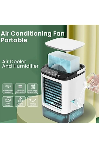 White Taşınabilir Klima 3-speed Küçük Ac Ünitesi Mini Hava