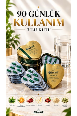 Slimself R.fitdetox Premium Form Destek Kapsül 90 Günlük Kullanım 3'lü Kutu Diğer