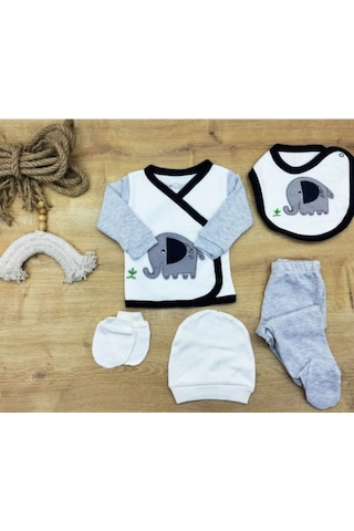 Bebe Erkek Bebek 5 Li Hastane Çıkışı Yenidoğan Seti 100237 Çok Renkli