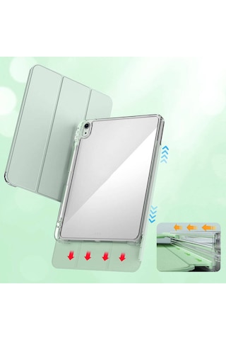 Apple İpad Air 11 2025 M3 Kılıf Magnetic Tasarımlı Ayrılabilen Özellikli Standlı Tablet Kılıfı Kapaklı Kılıf