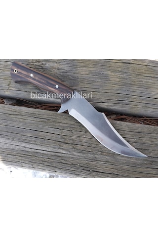 Ahşap Sap Av Kamp Bıçağı 4116 Çelik 30 CM Kahverengi