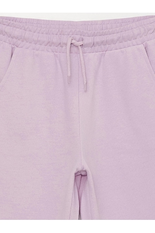 LC Waikiki Lcw Kids Lila Beli Lastikli Basic Kız Çocuk Jogger Eşofman Altı Lılac