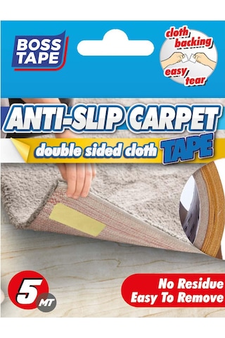Boss Tape Kaydırmaz Halı Yapıştırma Bandı 50 MM x 5 M