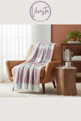 Scotch Battaniye 180 220 Cm Lüks, Yumuşacık Ve Sıcak Tutucu Konfor Battaniyesi Pudra