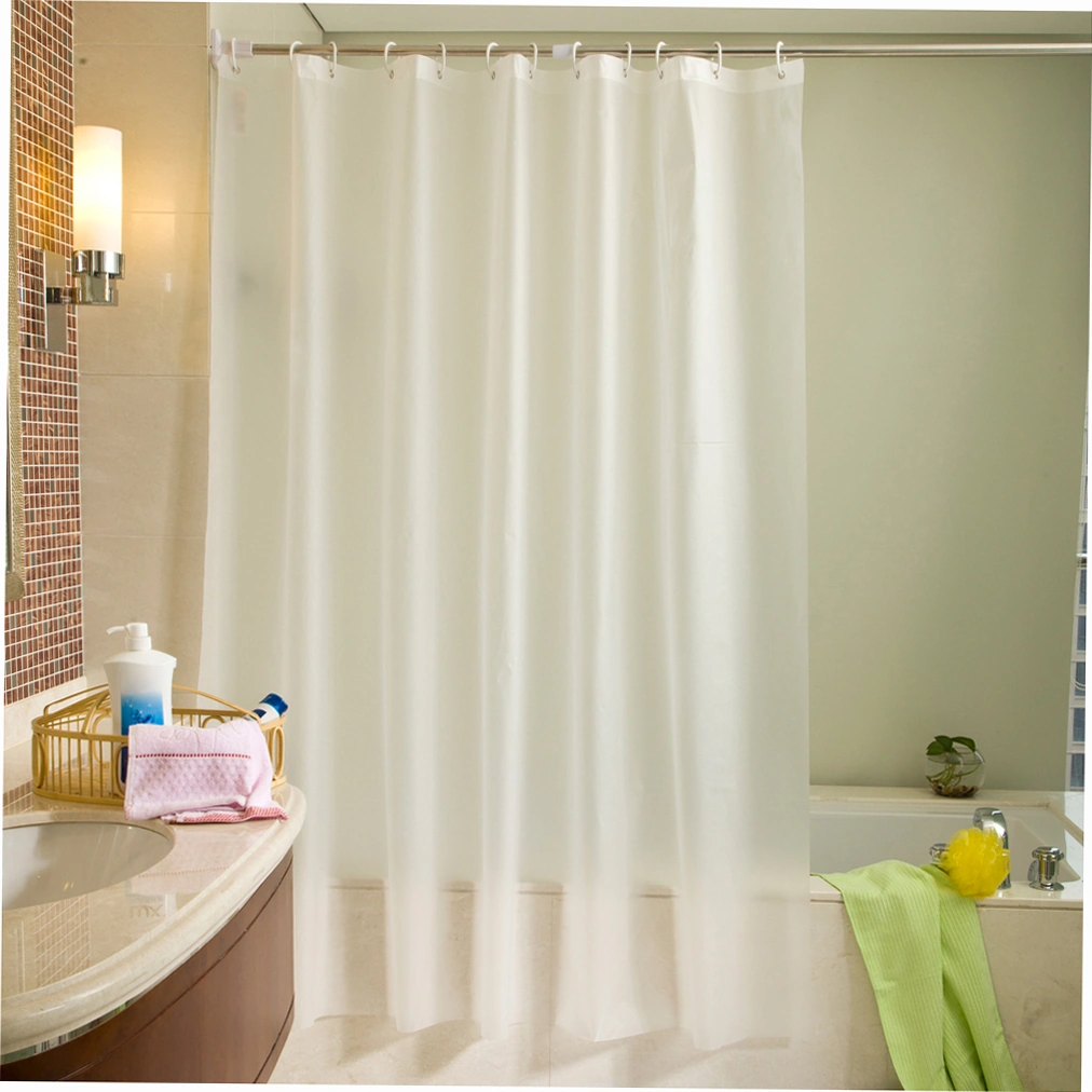 Yaleker 180x180 Cm Beyaz Peva Banyo Perdeği - Su Geçirmez & Kalıntı Önleyici, 12 Adet C Tipi Halka İle Tamamlanmış Diğer