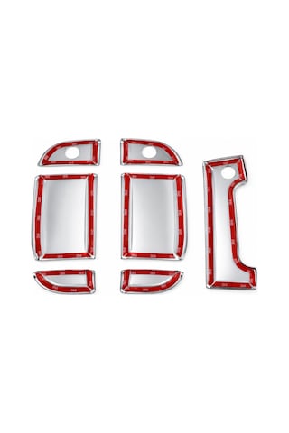 Vw T4 Transporter Krom Kapı Kolu 1998-2003 7prç Paslanmaz Çelik Vwt4transkkt7prç00000001
