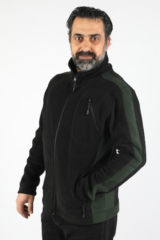 Erkek Garnili Polar Siyah