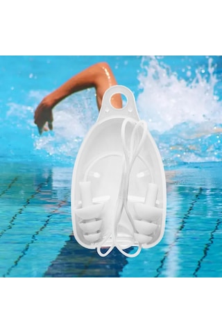 Homyl İş Uyku Konseri Için Taşıma Kutulu Yüzme Kulak Beyaz