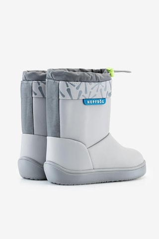 Hopfrög Rain Boots Süper Mat Havalı Gri Suya Ve Soğuğa Dayanıklı Barefoot Çocuk Botu Gri