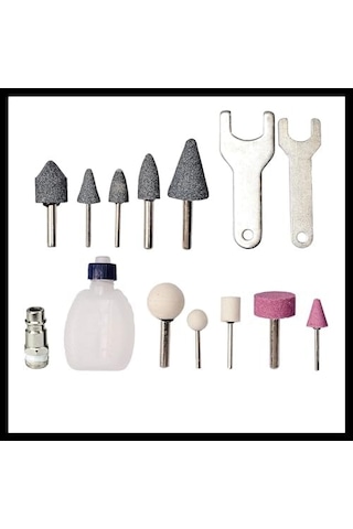 Havalı Kalıpçı Taşlama Tc-pp 220 Zımparalama, Parlatma, Gravür Ve Çapak Alma İçin, 10 Taşlama Ucu, Taşıma Çantası, Yağsız - 4138540