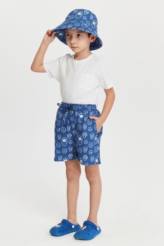 Benitto Kids Erkek Çocuk Desenli Deniz Şortu 7008-lacivert Lacivert