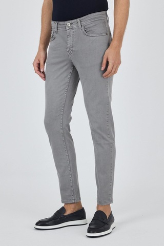 İmza Gri Pamuklu 5 Cep Casual Slim Fit 5 Cep Pantolon 1003250318 Gri