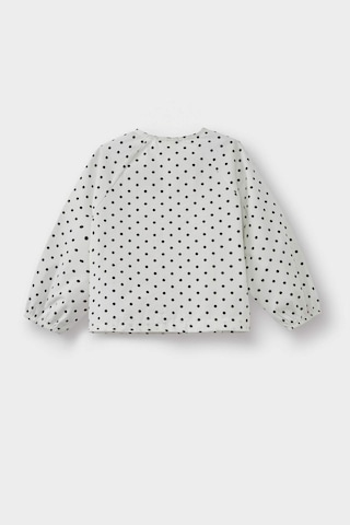 Defacto Kız Bebek Puantiyeli Reglan Kol Poplin Uzun Kollu Gömlek G3654a525auer98 Ekru