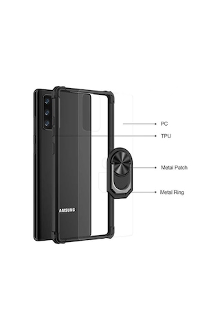 Galaxy Note 20 Kılıf Zore Mola Kapak Siyah
