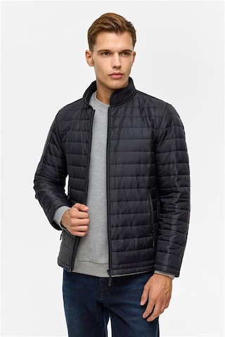 Süvari Siyah Slim Kapitone Mont Mn2008700516-s09 Siyah
