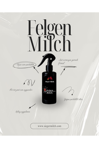 Sieger Milch Felgen Milch Jant Parlatıcı 500 Ml