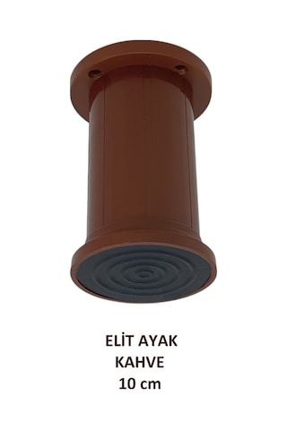 Elit Ayak, 10 Cm Kahverengi Baza, Yatak, Koltuk, Masa, Kanepe Ayağı Kahverengi