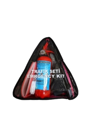 Araç Için Tüv Türk Uyumlu Yangın Tüplü Trafik Seti Emergency Kit